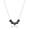 Jwl Luxury Pearls Elegantiškas sidabrinis karoliai su tikrais upės perlais JL0783