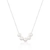 Jwl Luxury Pearls Puikus sidabrinis karoliai su tikrais upės perlais JL0782