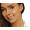 Jwl Luxury Pearls Gėlėti išilginiai auskarai su kristalais JL0722