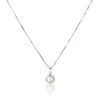 Jwl Luxury Pearls Švelnus karoliai su tikru baltu perlu JL0676 (grandinė, pakabukas)