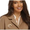 Jwl Luxury Pearls Blizganti paauksuota sagė 2in1 su tikru perlu ir kristalais JL0730