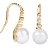 Jwl Luxury Pearls Auksuoti sidabriniai auskarai su JL0411 dešiniuoju perlu