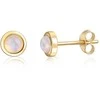 Jwl Luxury Pearls Auksuoti sidabriniai auskarai su sintetiniu opalu JL0615