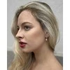 Jwl Luxury Pearls Auksuoti sidabriniai auskarai su JL0411 dešiniuoju perlu