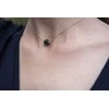 Jwl Luxury Pearls Moterų juodųjų perlų karoliai JL0582 (grandinė, pakabukas)