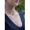 Jwl Luxury Pearls Moterų juodųjų perlų karoliai JL0582 (grandinė, pakabukas)