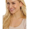 Jwl Luxury Pearls Ilgi paauksuoti auskarai su tikrais baroko perlais JL0682