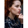 Jwl Luxury Pearls Ilgi paauksuoti auskarai su tikrais baroko perlais JL0682