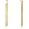Jwl Luxury Pearls Ilgi paauksuoti auskarai 2in1 su tikrais perlais JL0654