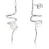 Jwl Luxury Pearls Ilgi sidabriniai perlų auskarai JL0620