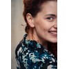 Jwl Luxury Pearls Išilginiai blizgantys auskarai su kristalais JL0689