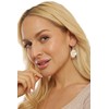 Jwl Luxury Pearls Prabangūs auskarai su tikru baroko perlu JL0688