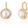 Jwl Luxury Pearls Prabangūs geltonu auksu dengti auskarai su tikrais upės perlais JL0768