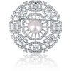 Jwl Luxury Pearls Prabangi moteriška sagė su perlu 2in1 JL0665