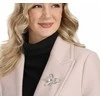 Jwl Luxury Pearls Prabangi moteriška sagė su perlais ir cirkoniais - kaspinėlis JL0869