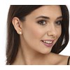 Jwl Luxury Pearls Modernus paauksuotų auskarų rinkinys (1x auskaras, 2x akmeninis auskaras) JL0807
