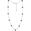 Jwl Luxury Pearls Vėrinys iš subtilių 11 tikrų juodų perlų JL0752