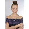 Jwl Luxury Pearls Tikrų pilkų perlų vėrinys JL0557