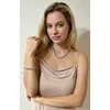 Jwl Luxury Pearls Kaklo papuošalas su tikrais perlais pilkos spalvos JL0288