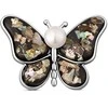 Jwl Luxury Pearls Perlinė sagė 2in1 su tikru baltu perlu ir perlamutru JL0820