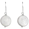 Jwl Luxury Pearls Sidabriniai auskarai su baltu perlu dešine JL0154