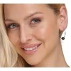 Jwl Luxury Pearls Sidabriniai apskritimo auskarai su tikrais baltais perlais JL0633