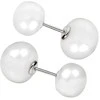 Jwl Luxury Pearls Sidabriniai auskarai su tikrais baltais perlais JL0255