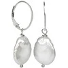 Jwl Luxury Pearls Sidabriniai auskarai su baltu perlu dešine JL0154