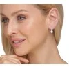Jwl Luxury Pearls Sidabriniai auskarai su perlu ir cirkoniais JL0601