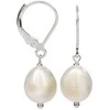 Jwl Luxury Pearls Sidabrinis auskarai su baltu perlu dešine JL0148