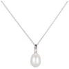 Jwl Luxury Pearls Sidabrinis karoliai su dešiniuoju perlu 45 cm JL0436