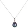 Jwl Luxury Pearls Sidabrinis perlų karoliai JL0438 (grandinė, pakabukas)