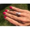 Jwl Luxury Pearls Sidabrinis žiedas su baltu perlu ir skaidriu kristalu JL0432