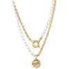 Jwl Luxury Pearls Stilingas auksu dengtas karoliai su tikrais upės perlais JL0798