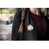 Jwl Luxury Pearls Unikali 2in1 gėlių sagė su tikru perlu JL0573