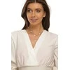 Jwl Luxury Pearls Kintamo sidabro karoliai su tikrais baroko perlais JL0708