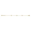 Kalace Delicate auksinis-plated bracelet with baltas flowers SK-B2849-J