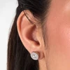 Karl Lagerfeld Steel stud earrings Illume KLBJX17