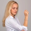 La Petite Story Romantiška apyrankė su mėlyna širdele Love LPS05ASD24