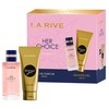 LA RIVE rinkinys moterims HER CHOICE (parfumotas vanduo 100 ml+dušo želė 100 ml)