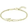 Lacoste Double auksinis-plated Crocodile bracelet 2040581