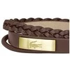 Lacoste Fusion Brown odinė apyrankė 2040317