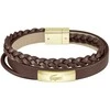 Lacoste Fusion Brown odinė apyrankė 2040317
