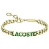 Lacoste Auksuota vyriška plieninė apyrankė Script 2040477