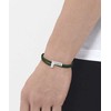 Lacoste Žalia odinė apyrankė Swarm 2040151