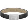 Lacoste Juodas leather bracelet Monogram Leather 2040185