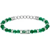 Lacoste Matchpoint žalias agate beaded bracelet 2040591
