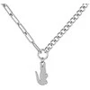 Lacoste Modern women´s pakabukas with clear zircons Crocodile 2040148