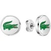 Lacoste Plieniniai auskarai su krokodilu Arthor 2040497