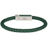 Lacoste Žalia odinė vyriška apyrankė Rockel 2040449